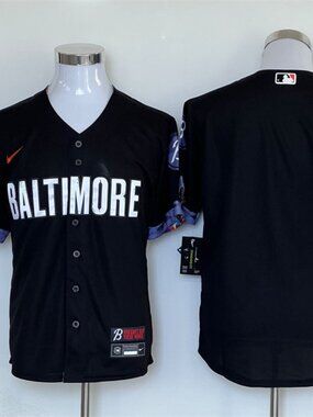Men's Baltimore City Connect Baseball Jersey - Black/Multi